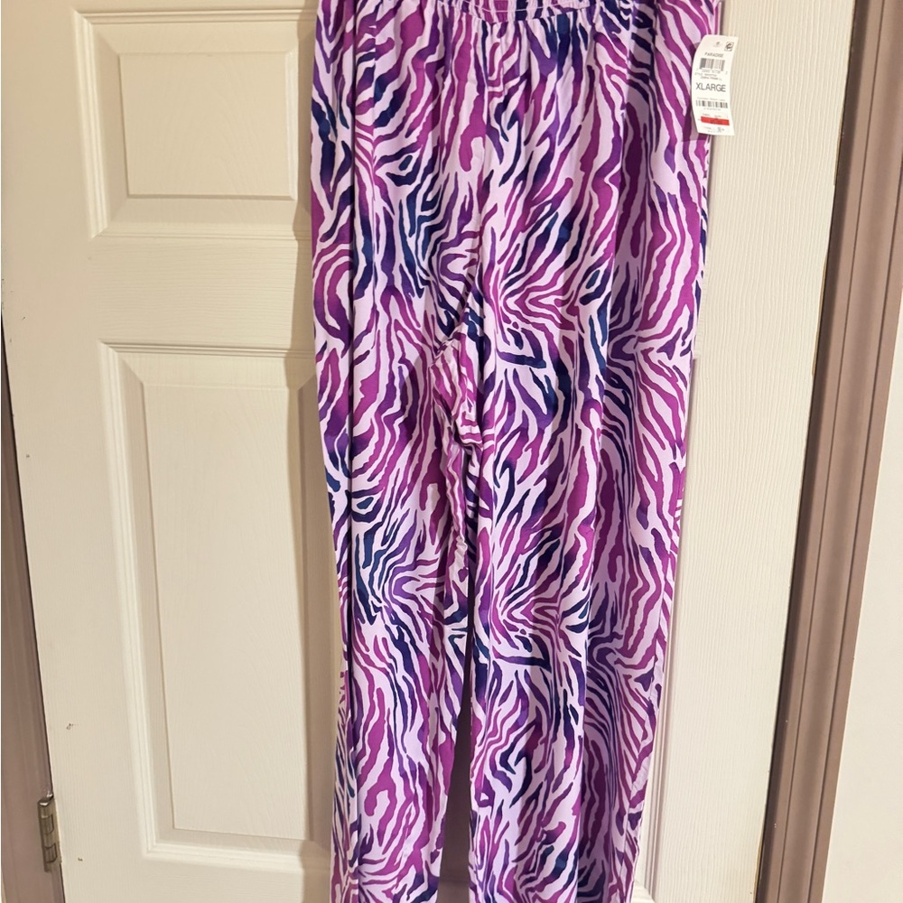 Bar III Purple and Pink Wide Leg Pants